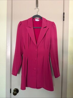 Lovers + Friends Fuchsia City Blazer Dress